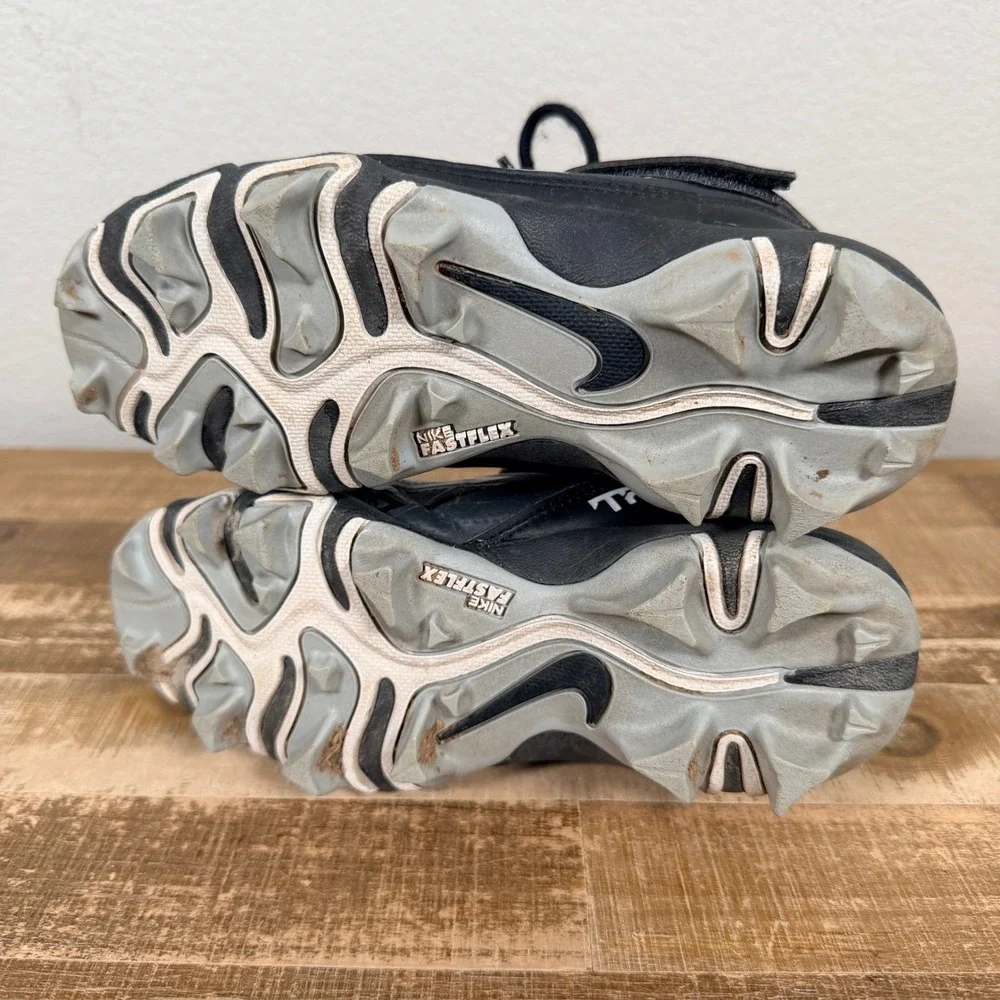 Nike Force Trout 8 Keystone Cleats Youth 13C Black Baseball CZ5910-011 Mid Top